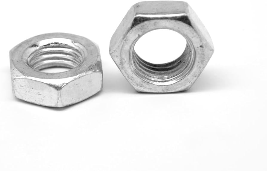 Picture of Brighton Best Br325120 #6-32X5/16"X7/64" Hex Machine Screw Nut Low Carbon Zinc Cr+3